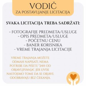 vodič za postavljanje licitacija
