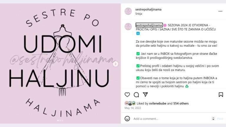 sestre po haljinama održiva moda jelena boljević inspirativa udomi haljinu