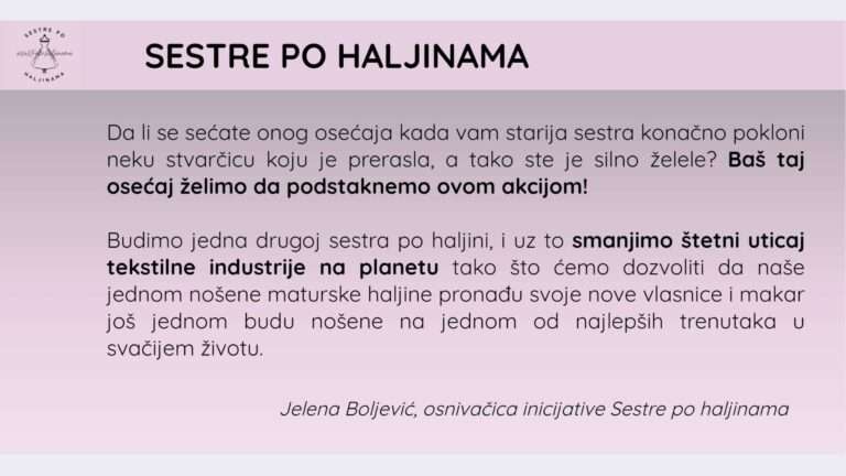 sestre po haljinama održiva moda jelena boljević inspirativa razgovor